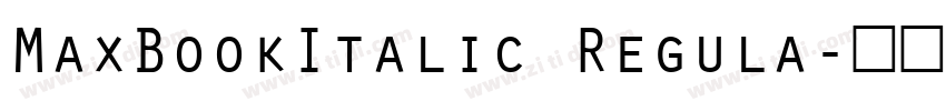 MaxBookItalic Regula字体转换